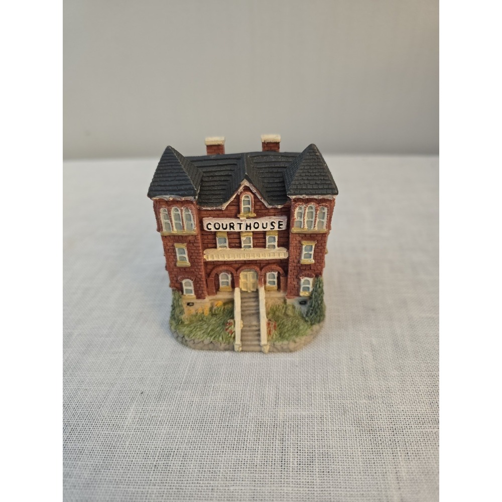 The Americana Collection 1993 Liberty Falls Courthouse AH39 Porcelain House 3"